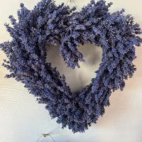 Natural Dried Lavender Wreath - 13" Diameter