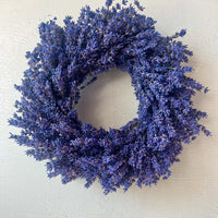 Natural Dried Lavender Wreath - 13" Diameter