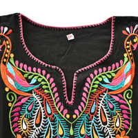 Long Sleeve Tradtional Mexican Embroidered Shirt