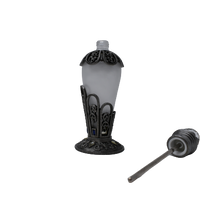 Perfume Bottle - Premium Pewter Encased - Hand Blown Glass