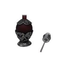 Perfume Bottle - Premium Pewter Encased - Hand Blown Glass