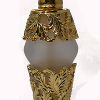 Perfume Bottle - Premium Pewter Encased - Hand Blown Glass