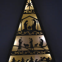 Light-Up Nativity Decor