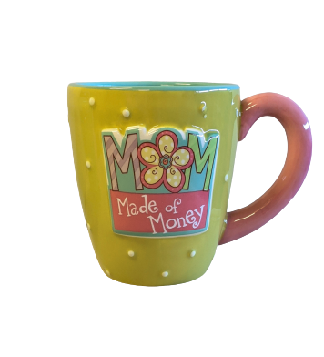 Ceramic Mug with a White Interior and Message