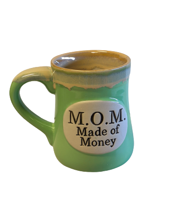 Ceramic Mug with a White Interior and Message