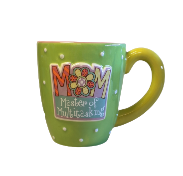 Ceramic Mug with a White Interior and Message