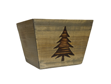 Rustic Style Plantar with Tree