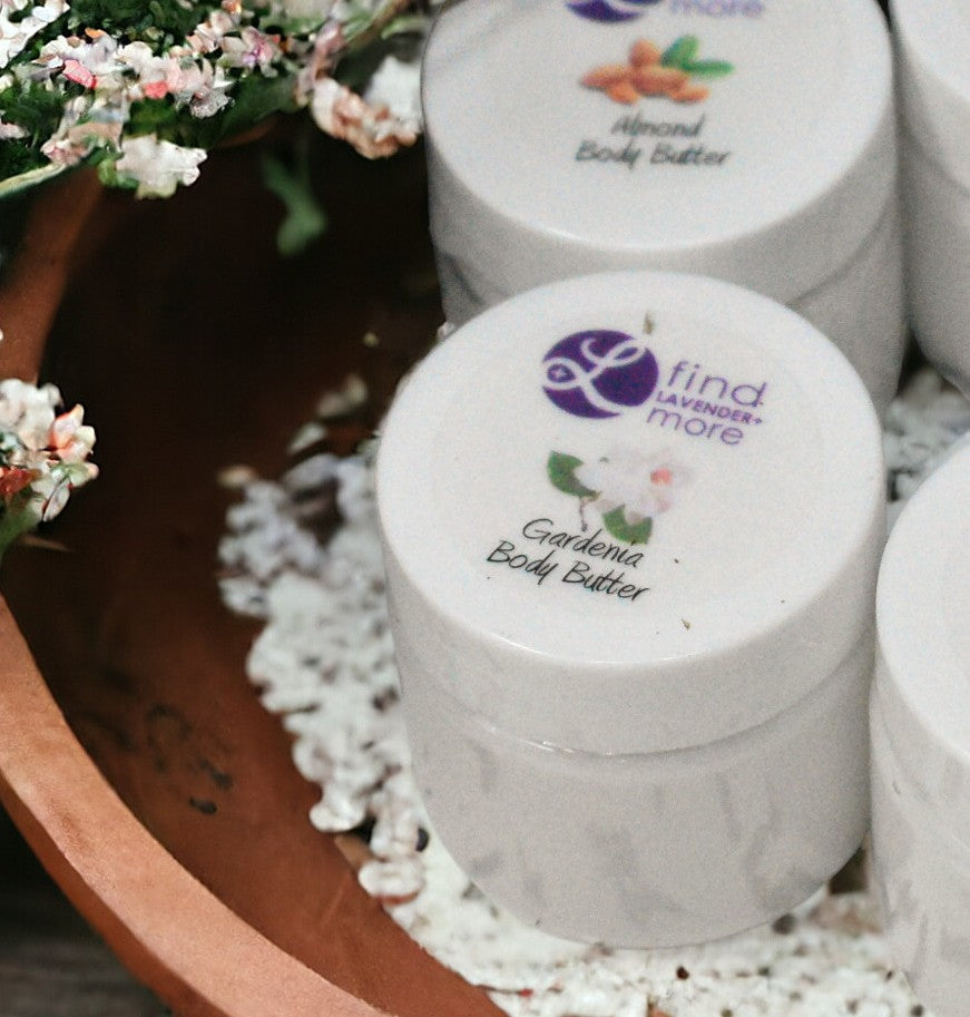 Lavender gardenia whipped body butter 1oz jar