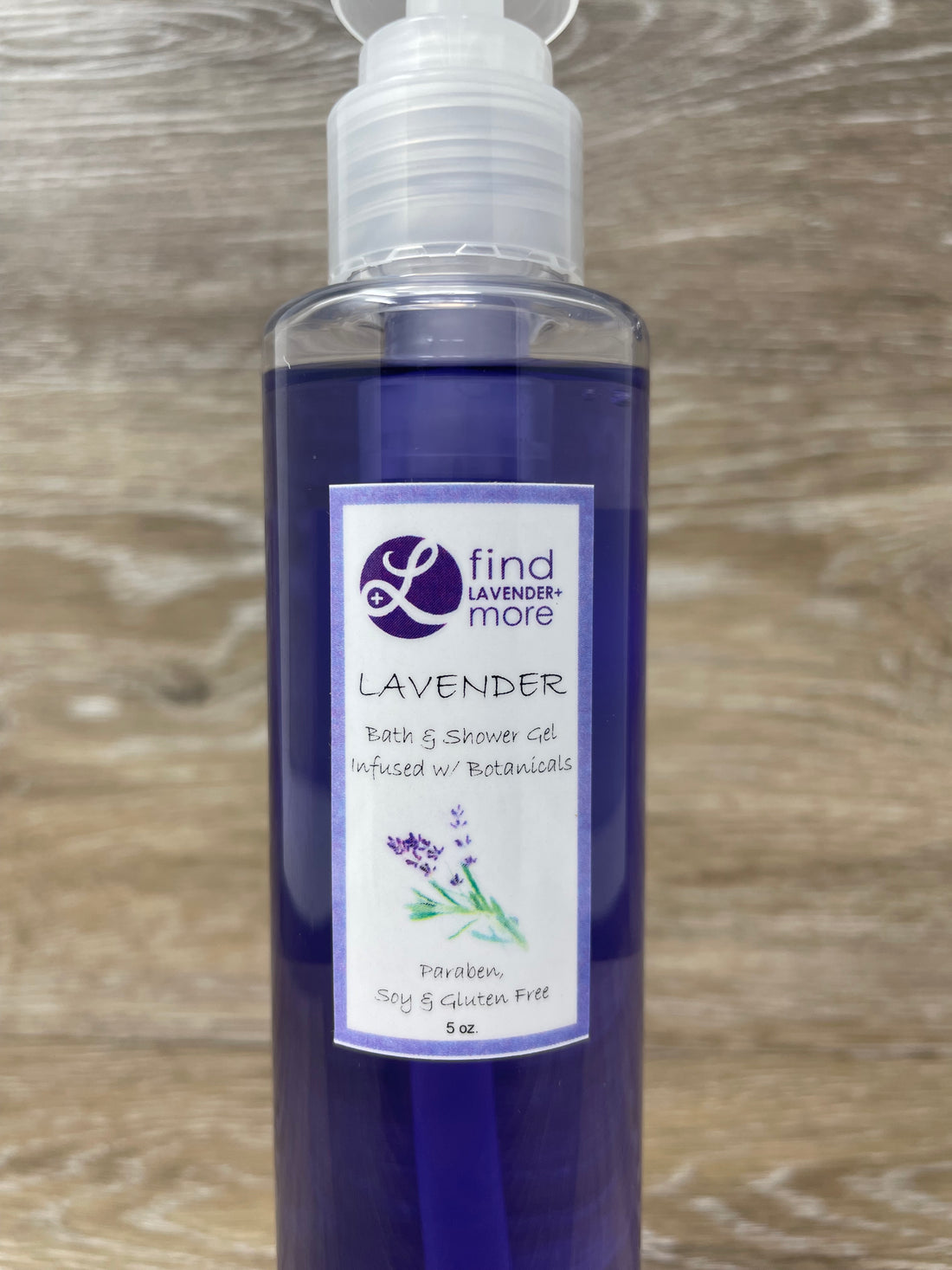Lavender Bath Shower Gel 5oz Natural Relaxing Body Wash