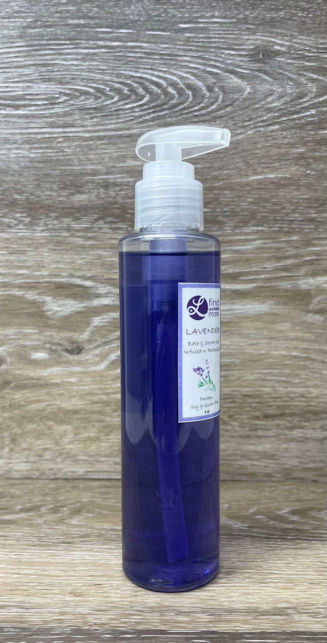 Lavender Bath Shower Gel 5oz Natural Relaxing Body Wash