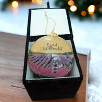 Hand Painted Lavender Ornament