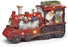 Santa Inside Lighted Train Figurine, 10-inch Width