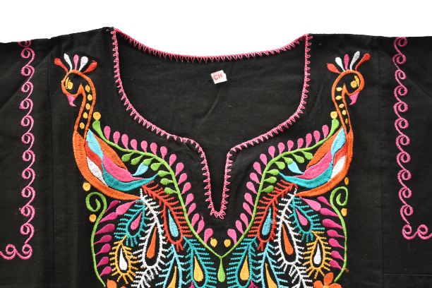 Long Sleeve Tradtional Mexican Embroidered Shirt