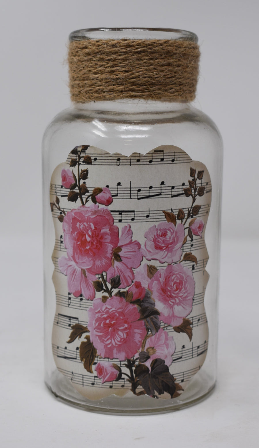 Clear Whimsical Bottle Vase