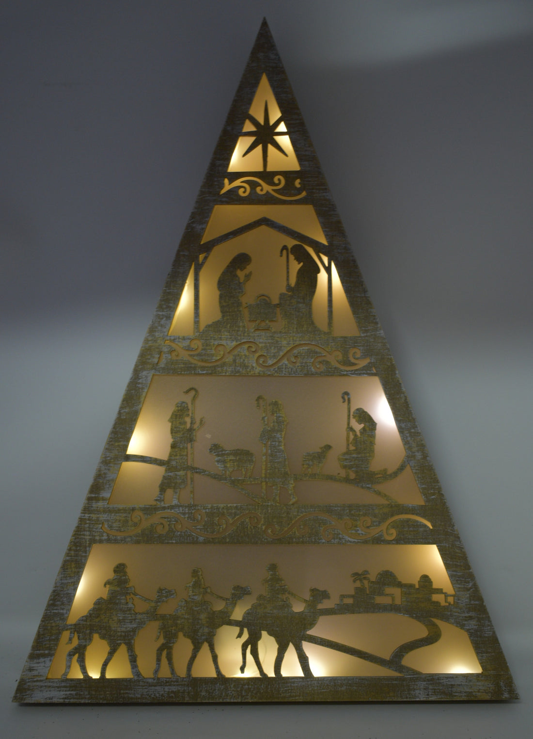 Light-Up Nativity Decor