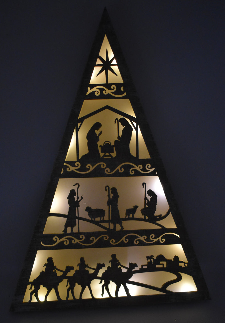 Light-Up Nativity Decor