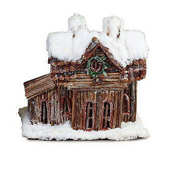 Log Cabin Christmas Decoration - Findlavender