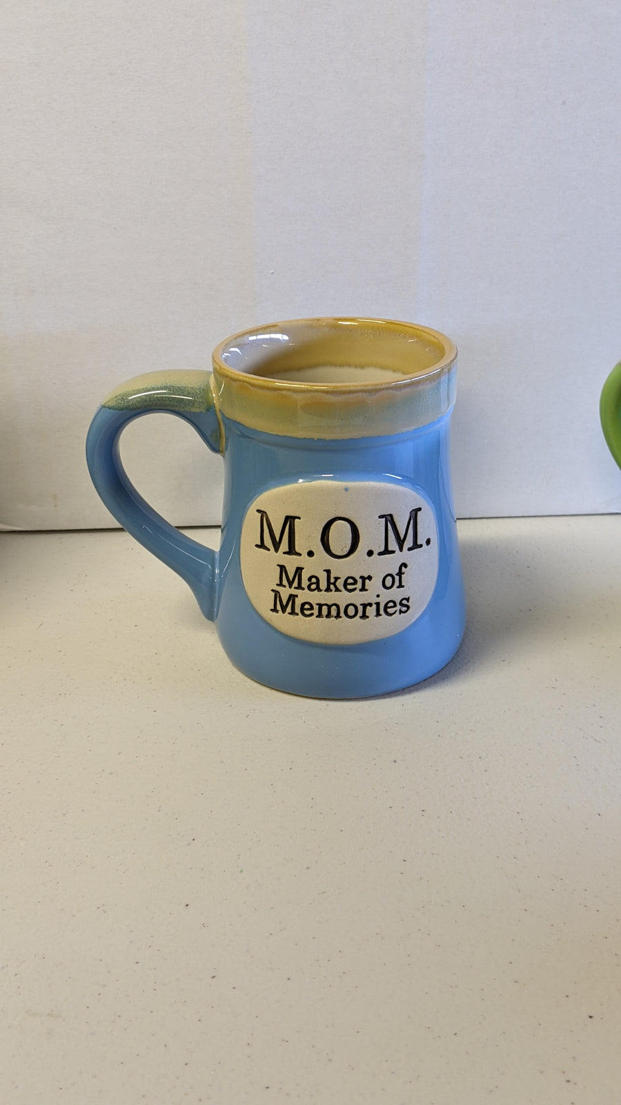 Ceramic Mug with a White Interior and Message