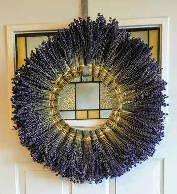 Handmade All-Natural Lavender Wreath -26" Size